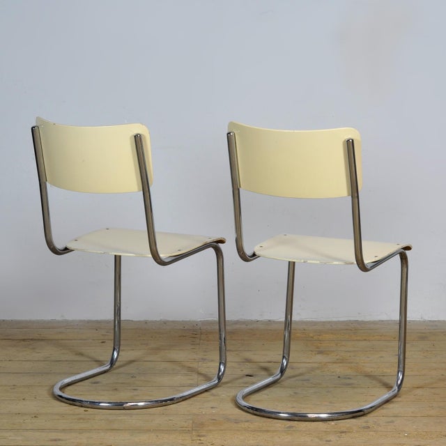 Tubular Furniture Set from Auping, 1930s, Set of 3 For Sale - Image 4 of 10