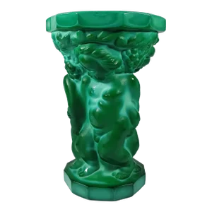 František Pazourek Malachite Antique Vase 1930s