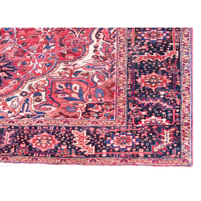 Mid 20th Century Persian Heriz Rug For Sale - Image 13 of 15