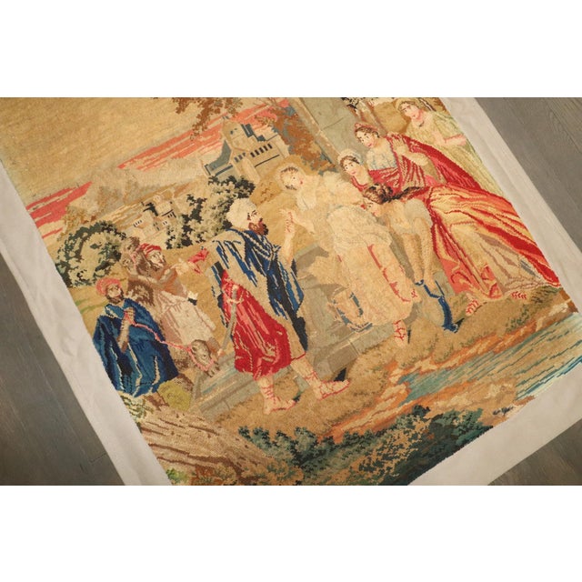 Mid 19th Century English Needlepoint rug no. j4342 For Sale - Image 4 of 5