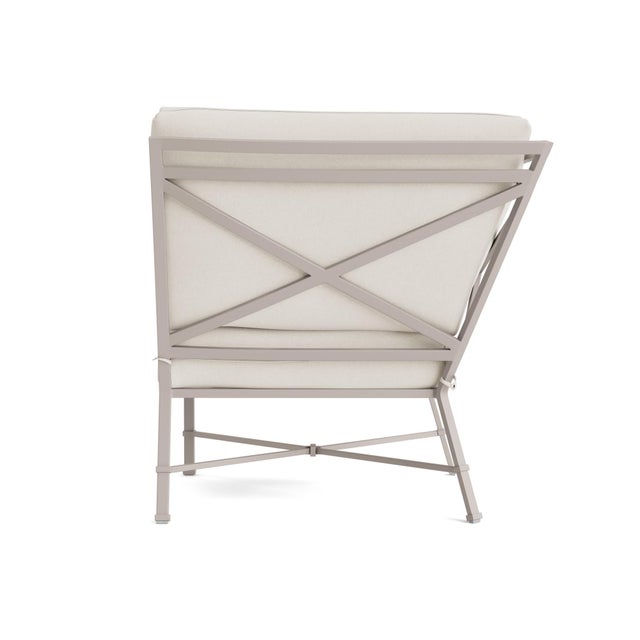 Brown Jordan Brown Jordan Venetian Corner Sectional, Dove frame with Fusion Natural fabric For Sale - Image 4 of 11