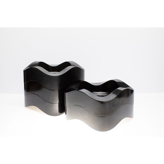 Vintage Ulmer Wave Ashtrays by Walter Zeischegg for Helit, Set of 5 For Sale - Image 9 of 9