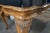 Antique Italian Baroque Venetian Walnut Burl Black Top Glass Dining Table Desk For Sale - Image 11 of 18