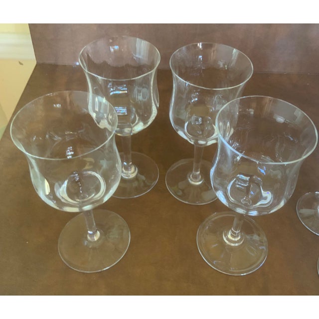 Baccarat 1980s Baccarat Capri Optic Vin Rouge Goblets - Set of 4 For Sale - Image 4 of 5