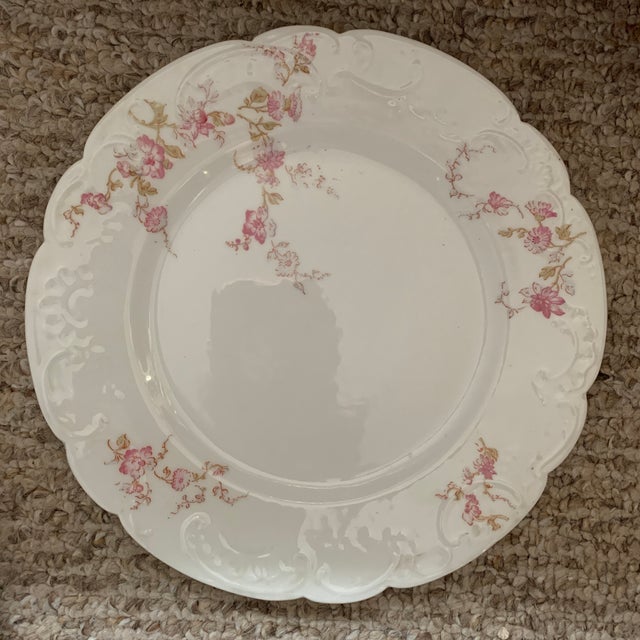 Limoges, France Early 20th Century Mismatch French Limoges Dinner Plates - Set of 6 For Sale - Image 4 of 8