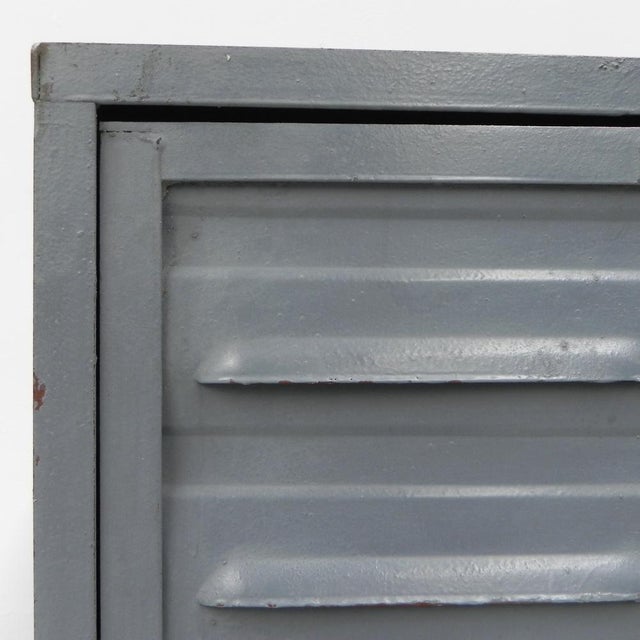 Industrial Steel Locker with 3 Doors, 1950s For Sale - Image 9 of 18