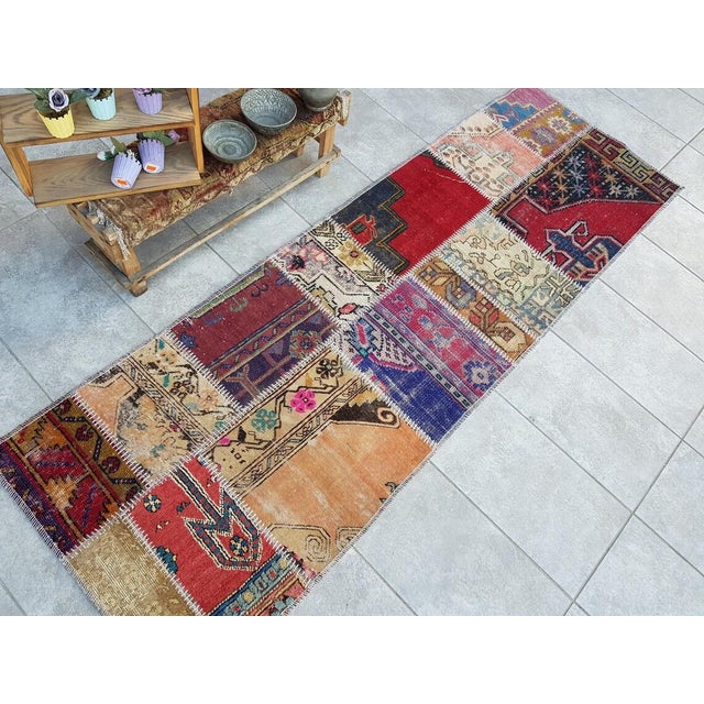 Mid 20th Century Anatolian Handknotted Wool Rug For Sale - Image 4 of 10