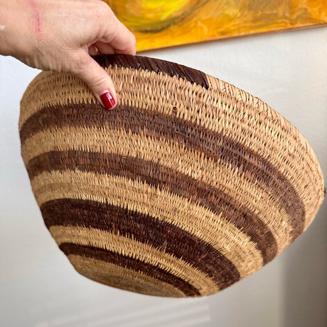 Antique Vintage LARGE 17” Native American Pima Tray Bowl Basket Tight Weave Nice Antique Vintage LARGE 17” Native American...