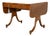 Baker Furniture Regency Inlaid Yew Wood Writing Desk or Console Table, Circa 1980s For Sale