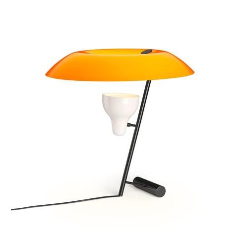 Model 548 Lamp in Burnished Brass with Orange Difuser by Gino Sarfatti For Sale - Image 10 of 13