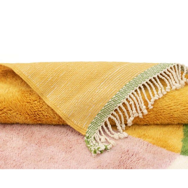 Contemporary Hand-Knotted Wool Rug by Azele Studio For Sale - Image 3 of 9