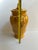 1980s Arte Italica "Sole Mustard" Collection Ceramic 15" Tall Yellow Jar With Lid Greaps and Leaves Design Made in Italy For Sale - Image 4 of 18