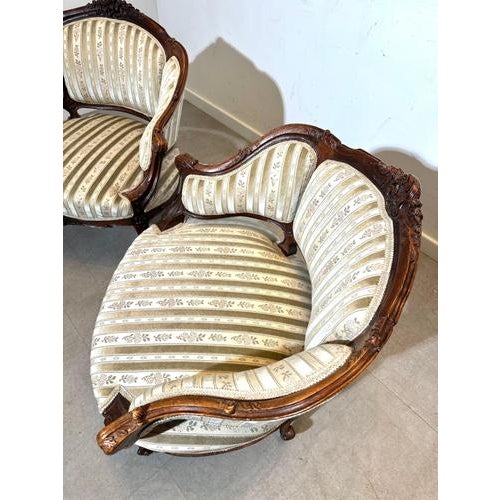 Rococo Style Lounge Chair For Sale - Image 4 of 5