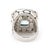 Modern Jh Kali Collection Blue Topaz Statement Ring, Sterling Silver, Ring Size 6 For Sale - Image 3 of 6