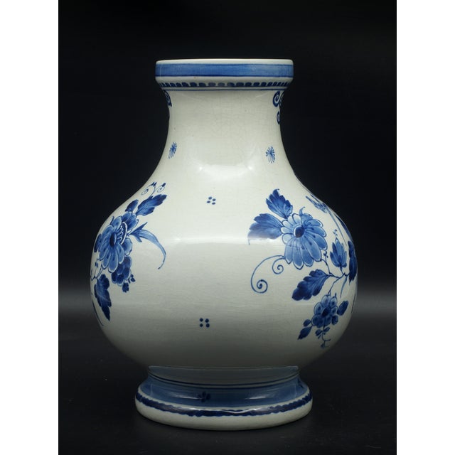 Bulbous Vase with Windmills from Royal Delft, 1942 For Sale - Image 3 of 6