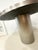 Metal Vintage Brushed Stainless Steel Round Pedestal Dining Table For Sale - Image 7 of 12