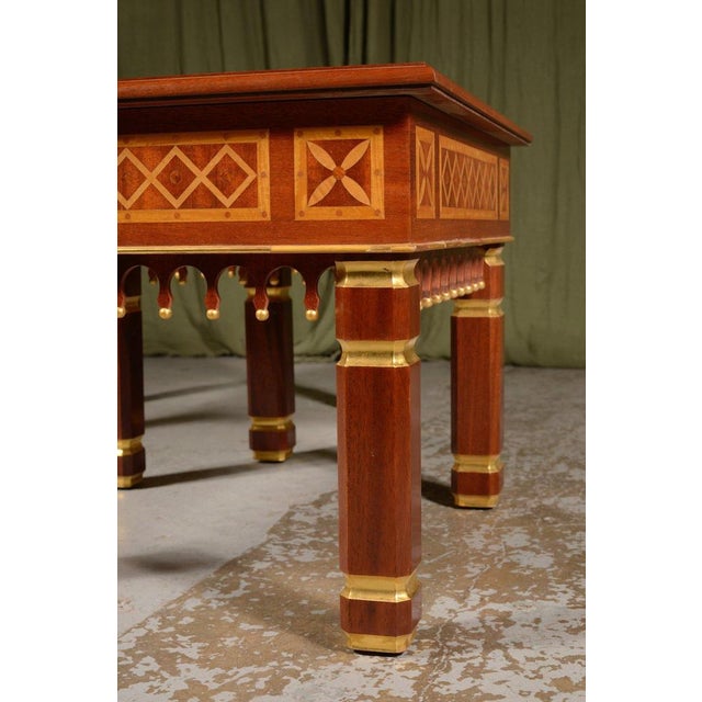 Marquetry and Parcel Gilt Occasional Tables, 1990, Set of 2 For Sale - Image 6 of 8