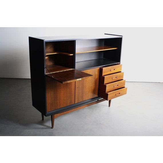 Versatile Two-Tone Danish Mid-Century Bar Cabinet For Sale - Image 4 of 4