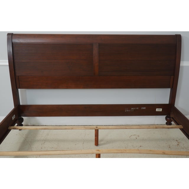 Traditional Ethan Allen King Size British Classics Sleigh Bed For Sale - Image 3 of 16