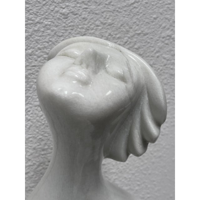 Art Deco Kneeling Woman Marble Sculpture For Sale - Image 11 of 12