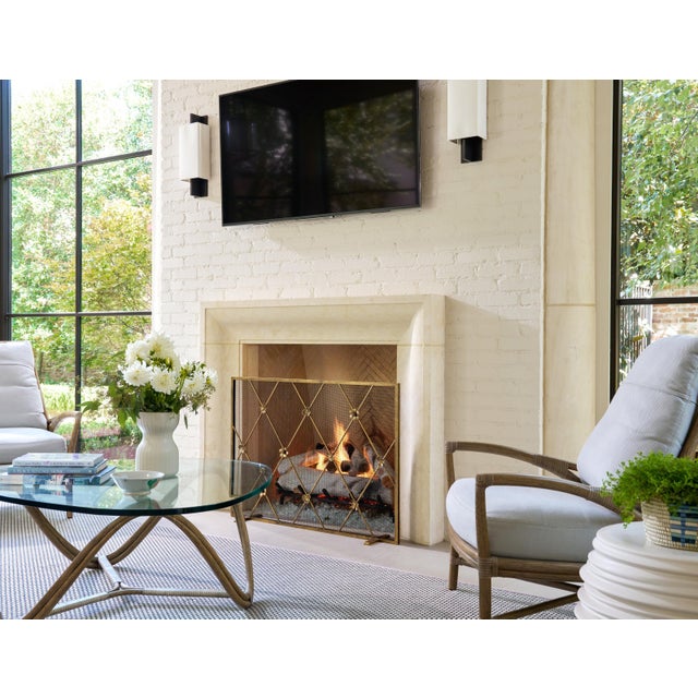 Warm Black Flora Fireplace Screen For Sale - Image 9 of 12