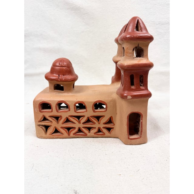 Tan Vintage Handmade Mexican Church For Sale - Image 8 of 9