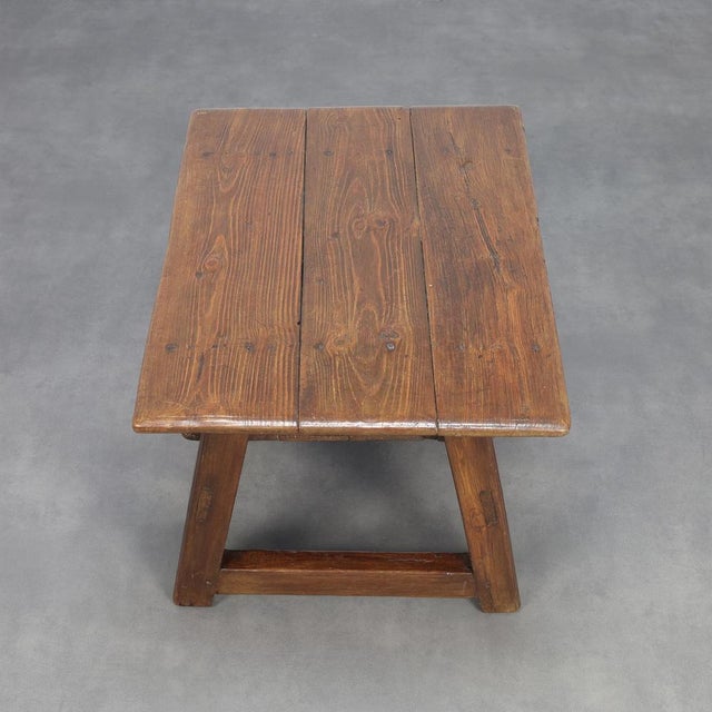 Antique Wooden Side Table with Drawer, 1700s For Sale - Image 6 of 11