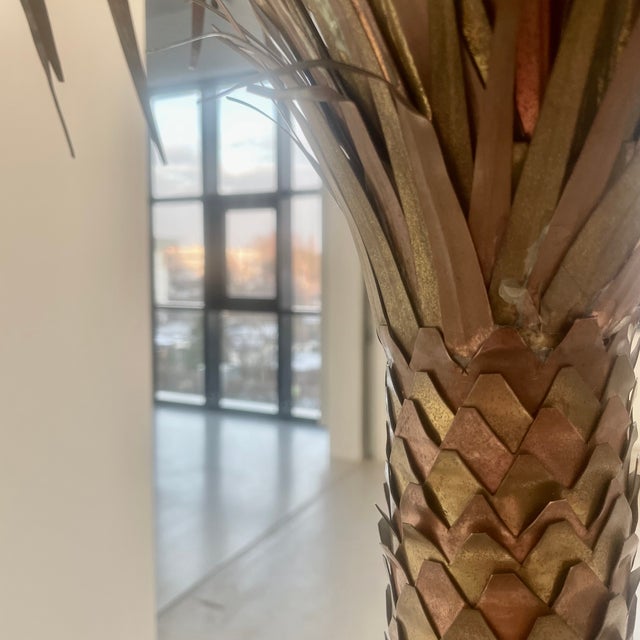 Palm Tree Lamp by Sergio Buzzi. Italy, Sergio Buzzi, 1960s. Large floor lamp, installed in a wooden construction (89cm x...