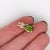 2.1ct Peridot Pendant with Earth Mined Diamonds in Solid 14K Yellow Gold Round 8mm For Sale In Columbus - Image 6 of 8