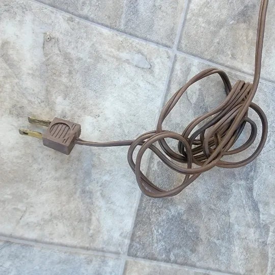 Wood Mid Century Modern Cork and Chrome Table Lamp For Sale - Image 7 of 10