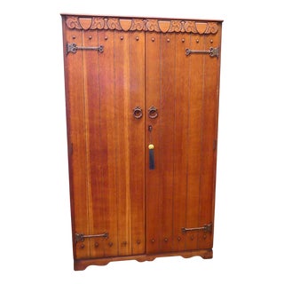 Arts and Crafts Gentlemans Wardrobe Compactum, 1930 For Sale