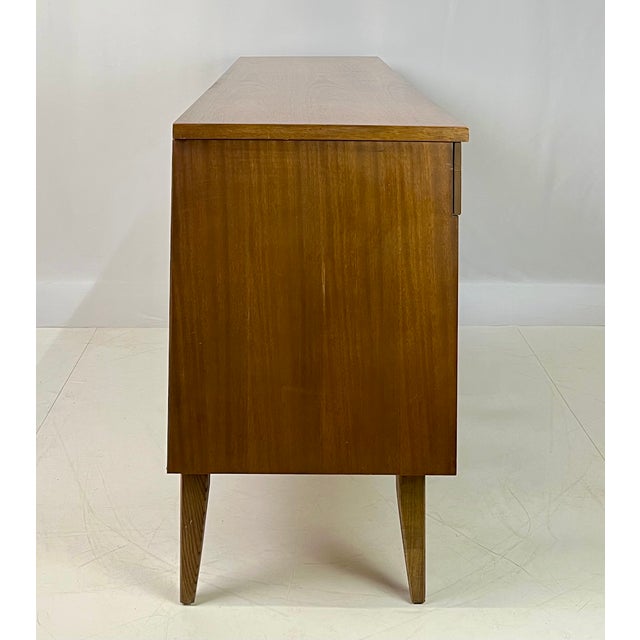 Mid-Century Modern Bassett "Zenith" Walnut Triple Dresser For Sale - Image 11 of 14