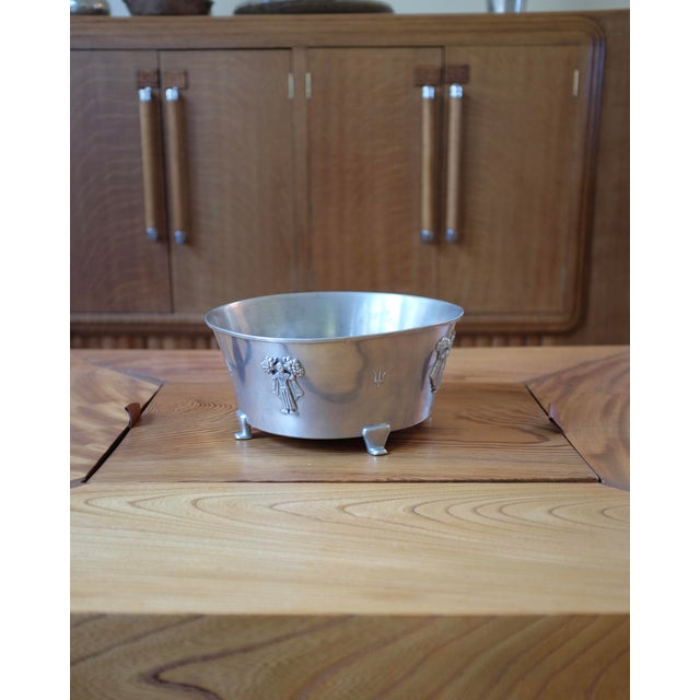 Silver 1938 Large Jardinière by Hugo Gehlin for Ystad Tenn For Sale - Image 8 of 8