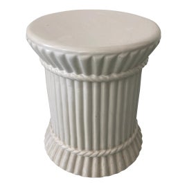 Example of White Ceramic Garden Stools