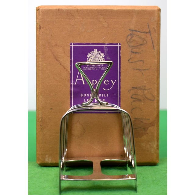 Traditional Asprey Bond Street London Pair X Silver Plate C1920s Toast Racks For Sale - Image 3 of 6