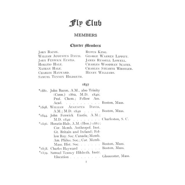 1940s Catalogue of the Fly Club of Harvard University 1836-1941 For Sale - Image 5 of 8