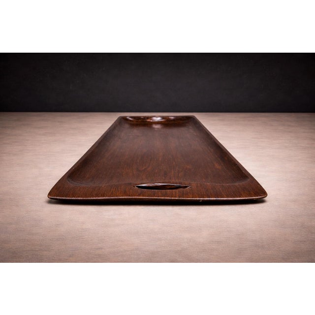 1960s Brazilian Mid-Century Modern Tray in Rosewood, Jean Gillon, 1960s For Sale - Image 5 of 9