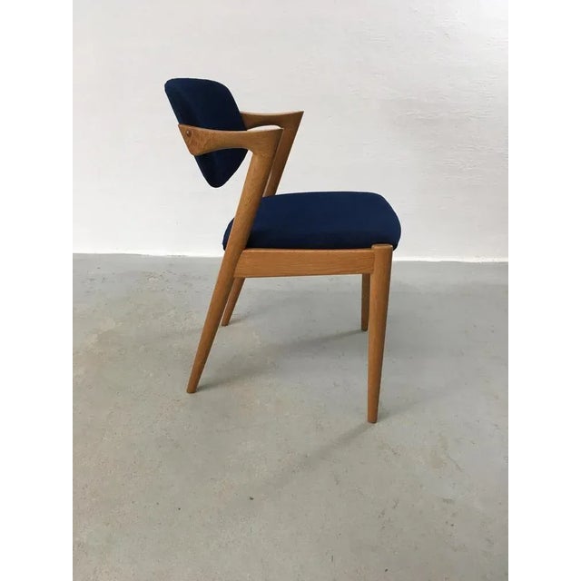 Wood Oak Dining Chairs by Kai Kristiansen for Andersen Møbelfabrik, Customizable Reupholstery, 1960s, Set of 10 For Sale - Image 7 of 10