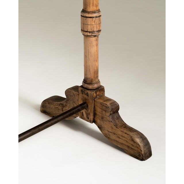 French Bistro Side Table, Antique, France, Circa 1900 For Sale - Image 10 of 12