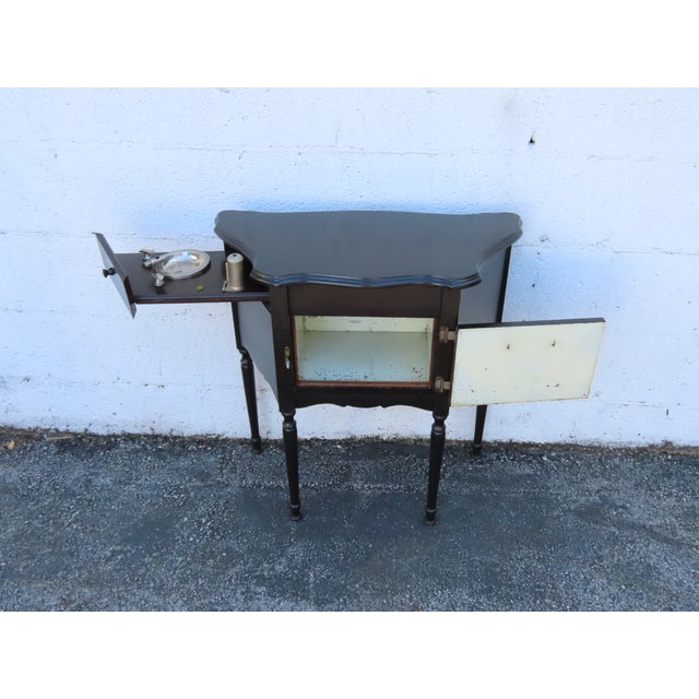 Early 1900s Cigar Tobacco Humidor Chest Box Cabinet With Ashtray 6347 For Sale In Miami - Image 6 of 18