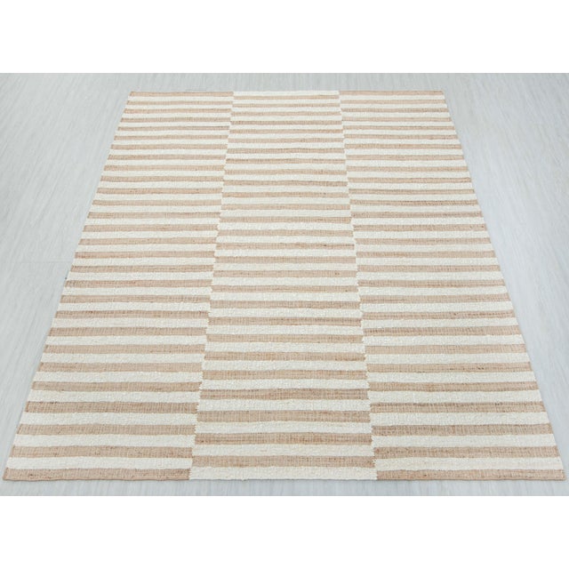 10x14Ft. Natural Wool & Jute Modern Premium Quality Rug For Sale - Image 10 of 18