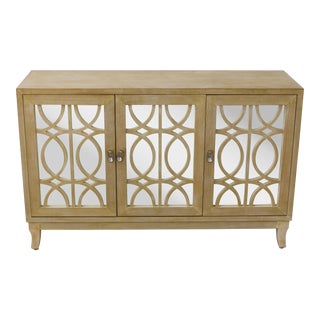 Dorothy Draper Inspired 3 Door Tv Console Cabinet For Sale