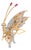 1990s 14k Yellow Gold Entremblant Butterfly Brooch With Diamonds & Gemstone Accents For Sale