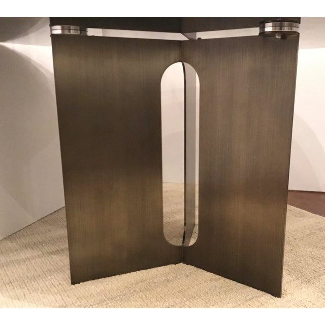 Interlude Home Interlude Home Modern White Marble Dining Table For Sale - Image 4 of 6