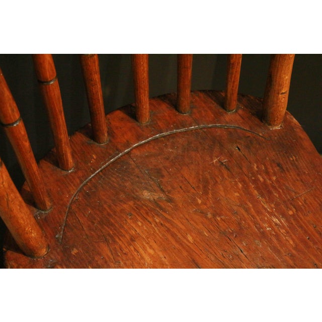 Early 19th Century Circa 1830 New England Windsor Side Chair For Sale - Image 5 of 9