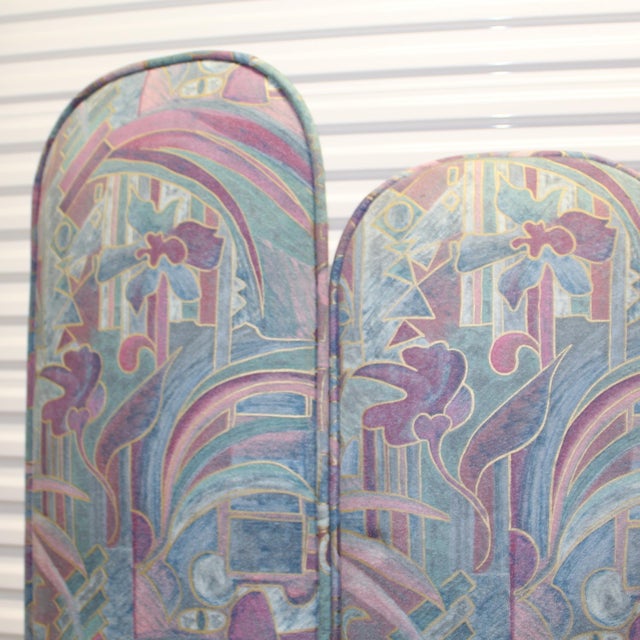 Postmodern 1980s Postmodern 3 Panel Room DividerScreen For Sale - Image 3 of 7