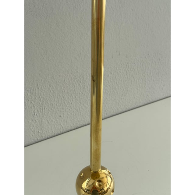 Italian Side Table in Brass and Blue Glass by Osvaldo Borsani for Atelier Borsani Varedo, 1950s For Sale - Image 14 of 17