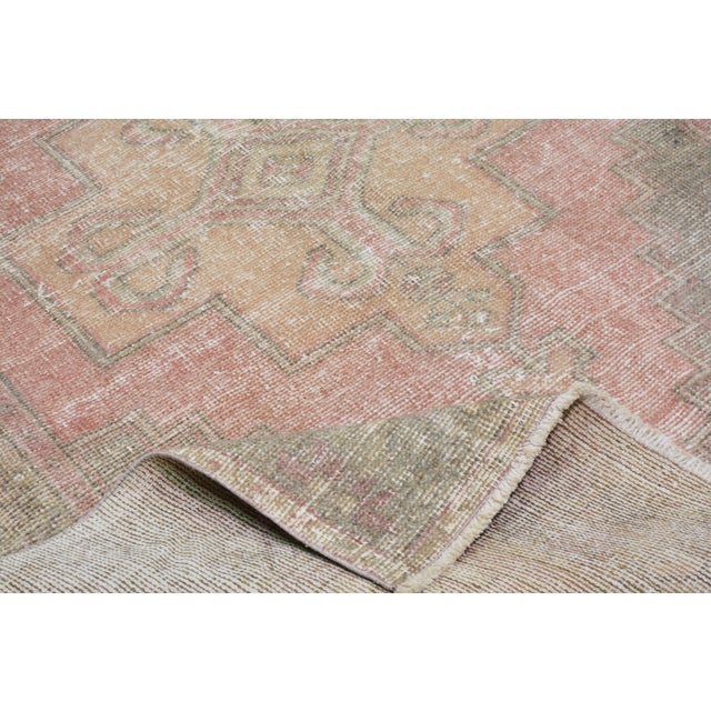 Vintage Turkish Anatolian Hand Knotted Wool Rug, 4'8"x9' For Sale In New York - Image 6 of 6