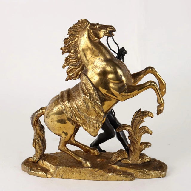 Antique Sculpture Tamer with Horse by G. Coustou, France, 19th Century For Sale - Image 6 of 9