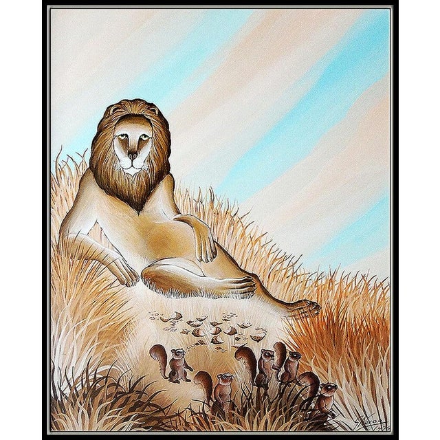 Message us to inquire about custom framing options! (Included for free with every purchase) The artwork is of impressive...